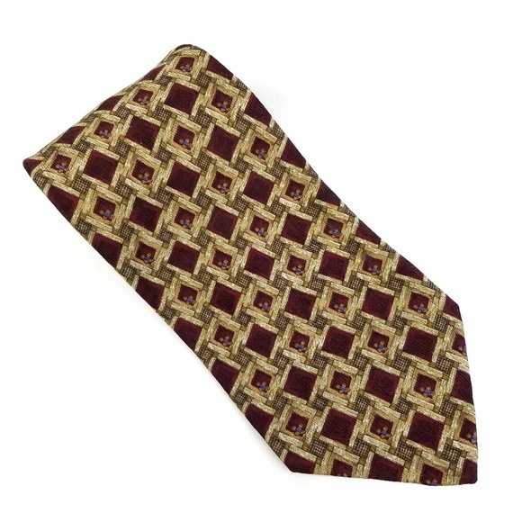 Robert Talbott Studio Extra Long Silk Print Tie - Picture 1 of 5
